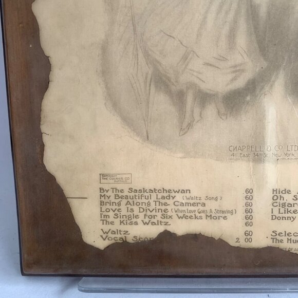 Vintage Piano Music The Pink Lady Laminated Lacquered on Wood Vintage - Picture 4 of 4